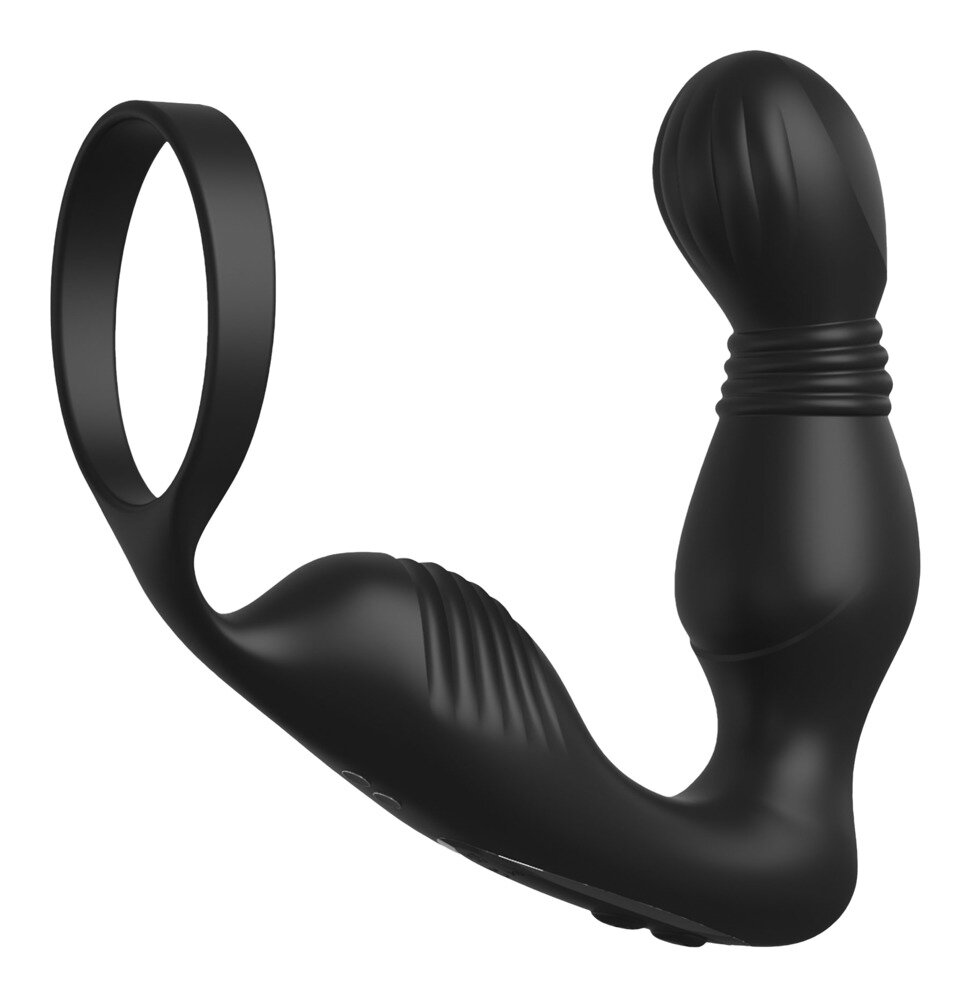 PIPEDREAM Vibrator Prostata Ass-Gasm Pro 10+3 Moduri Stimulatoare Silicon USB Negru 13.3 cm