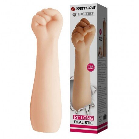 PRETTYLOVE Dildo Big Fist TPR Natural 36 cm