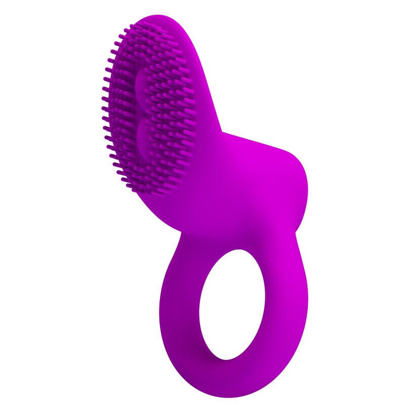 PRETTYLOVE Inel de Penis Cobra cu Stimulator Clitoris Silicon Roz