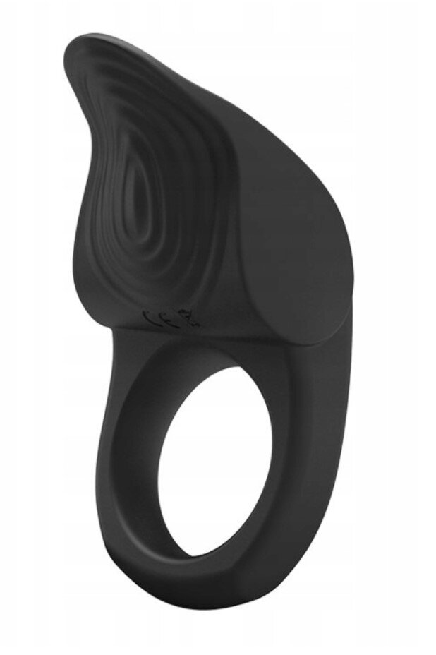 PRETTYLOVE Inel de Penis Susanna 10 Moduri Vibratii Silicon USB Negru