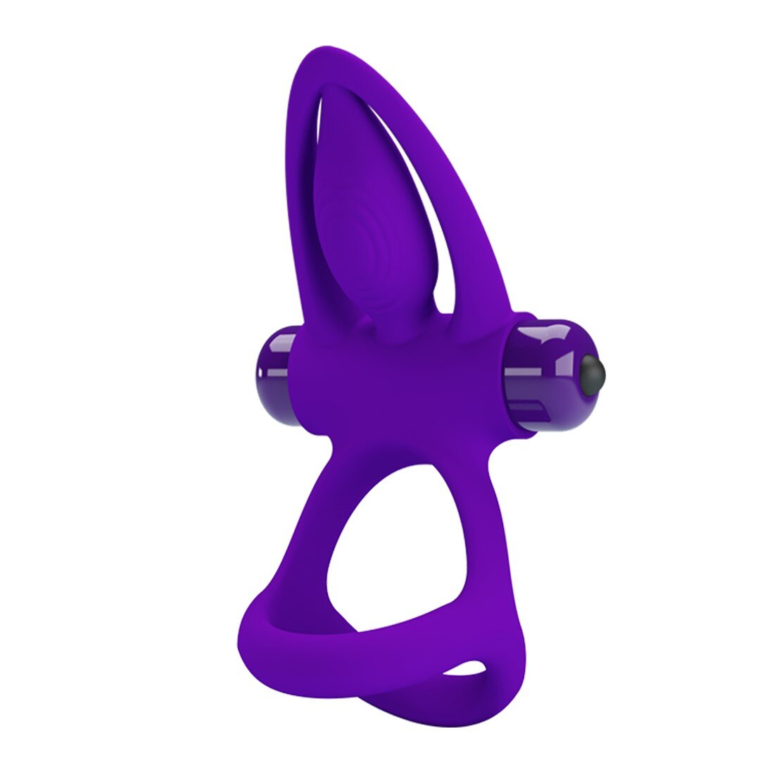 PRETTYLOVE Inel Penis Pretty Love Vibration Cock Ring 10 Moduri Vibratii Silicon Violet