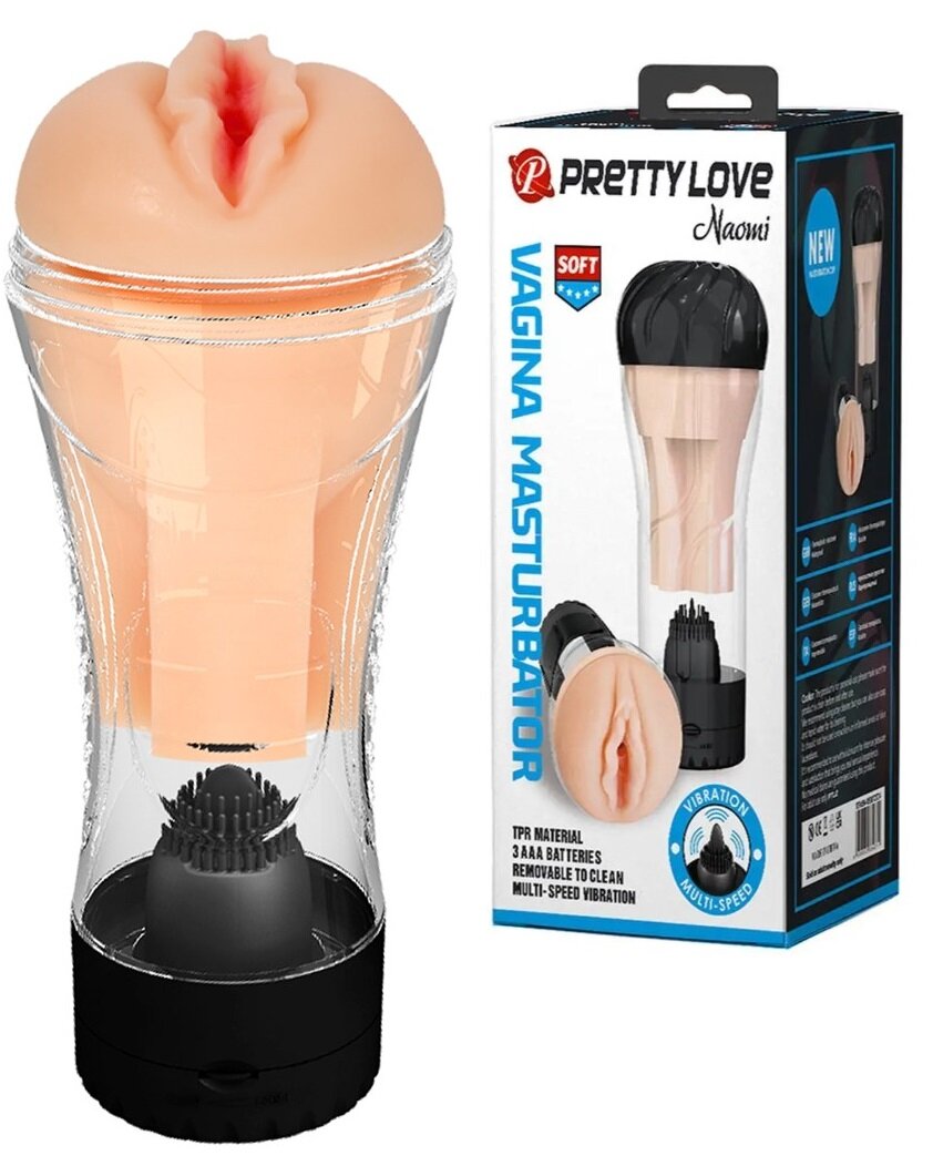 PRETTYLOVE Masturbator Realist Pretty Love Naomi Multispeed TPR Natural
