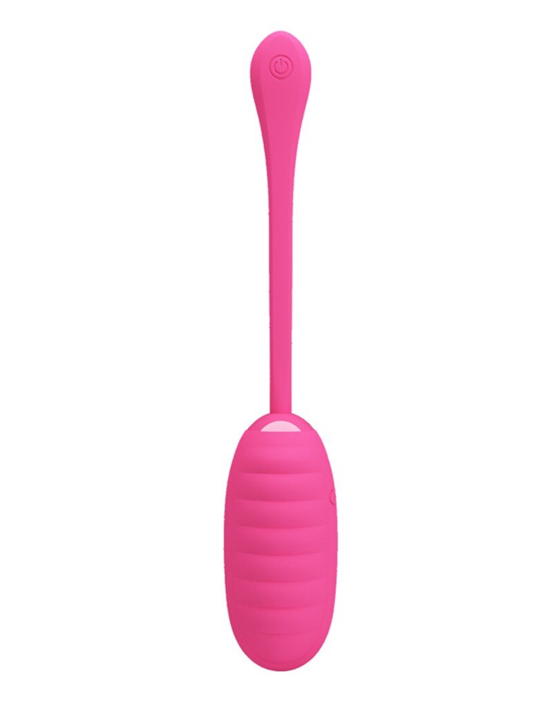 PRETTYLOVE Ou Vibrator Kirk 12 Moduri Vibratii Silicon USB Roz