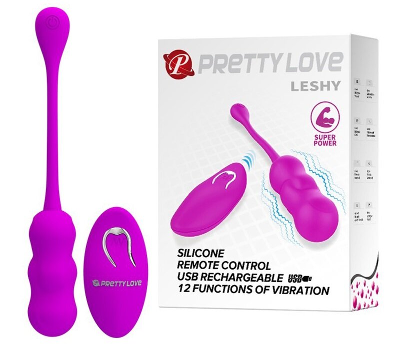 PRETTYLOVE Ou Vibrator Pretty Love Leshy 12 Moduri Vibratii Silicon USB Mov