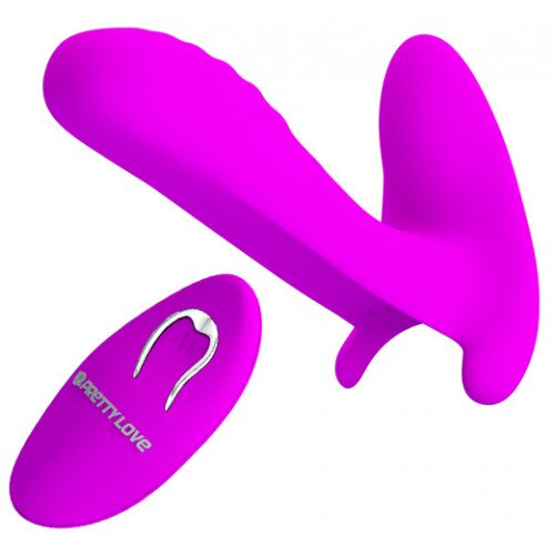 PRETTYLOVE Stimulator Cuplu Remote Control 12 Moduri Vibratii Silicon USB Mov