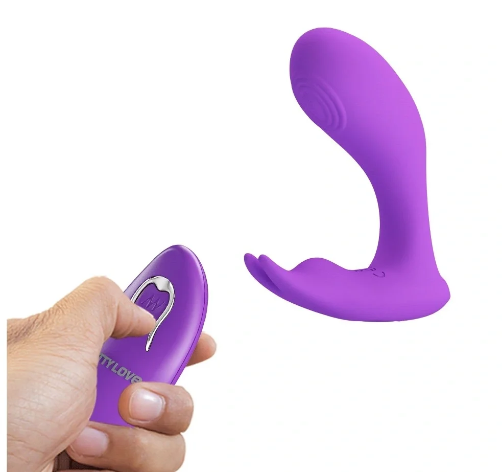 PRETTYLOVE Stimulator Idabelle Remote Control 12 Moduri Vibratii 12 Moduri Tapare Silicon USB Mov 10.1 cm