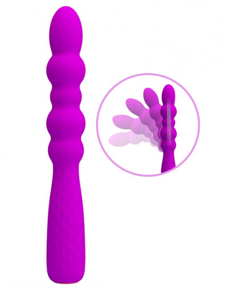 PRETTYLOVE Vibrator Bendable Monroe 12 Moduri Vibratii Silicon Mov 18.5 cm