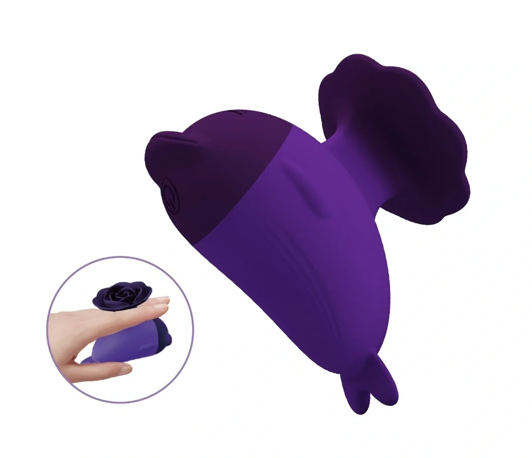 PRETTYLOVE Vibrator Dolphin 7 Moduri Vibratii Silicon USB Mov 6.4 cm