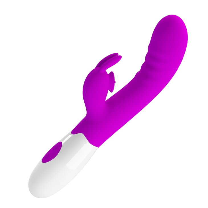 PRETTYLOVE Vibrator Iepuras Cerberus 30 Moduri Vibratii Silicon Mov 20.6 cm