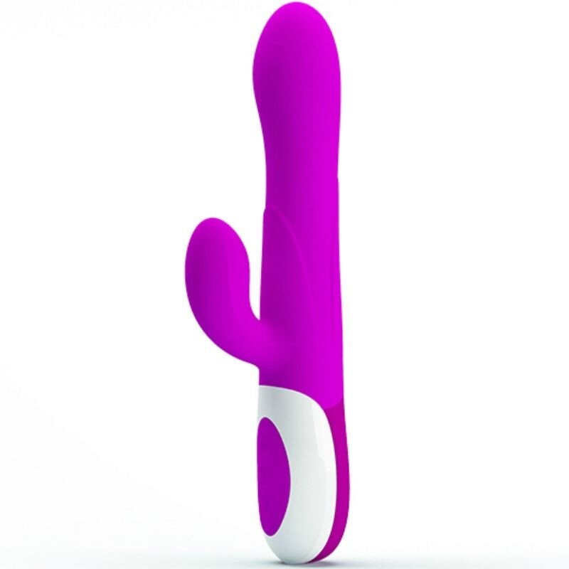 PRETTYLOVE Vibrator Iepuras Dempsey Inflatable 7 Moduri Vibratii Silicon Roz