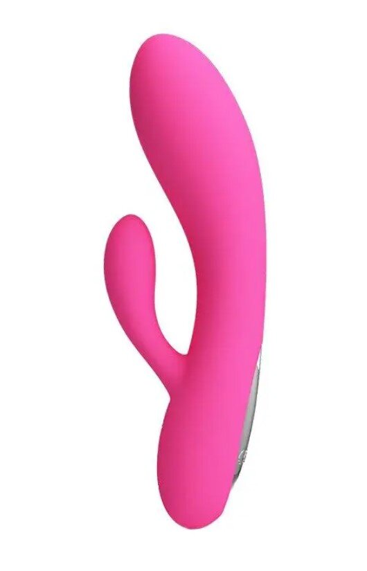 PRETTYLOVE Vibrator Iepuras Ives 30 Moduri Vibratii Silicon USB Roz 16.9 cm
