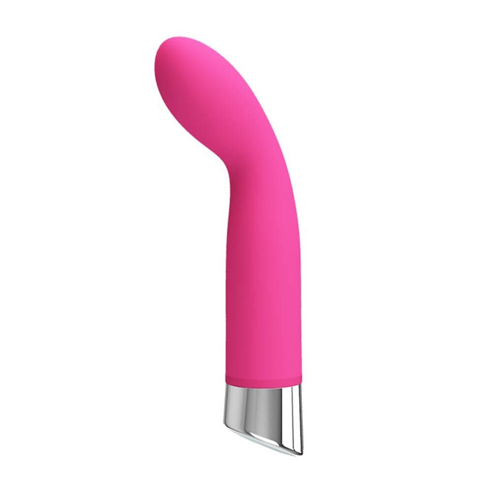 PRETTYLOVE Vibrator John 12 Moduri Vibratii Silicon Roz 14.6 cm