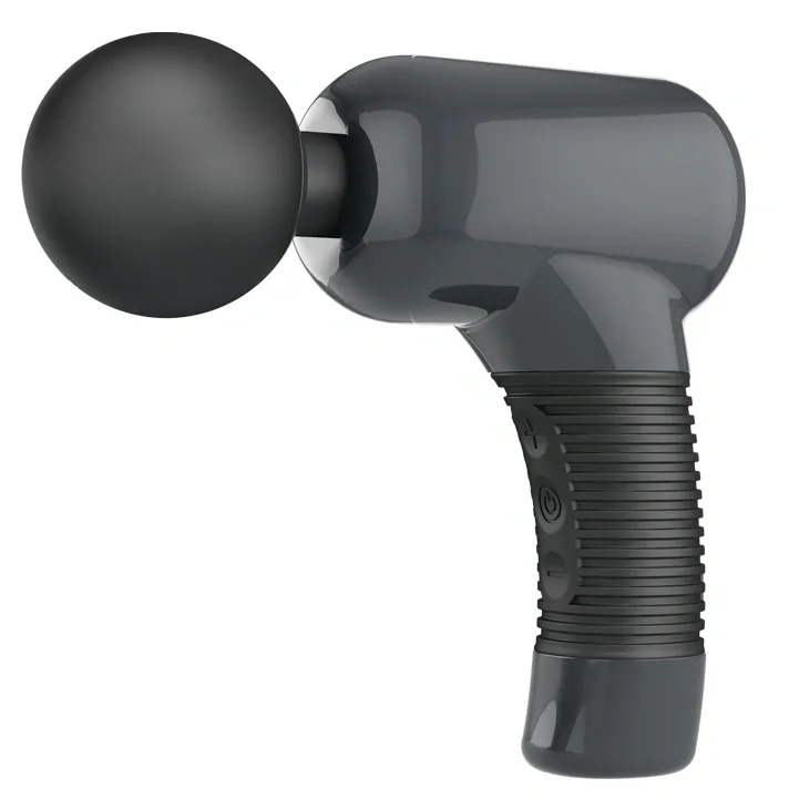 PRETTYLOVE Vibrator Masaj Magic Gun 7 Moduri Vibratii 5 Intensitati Viteza Silicon+ABS USB Negru