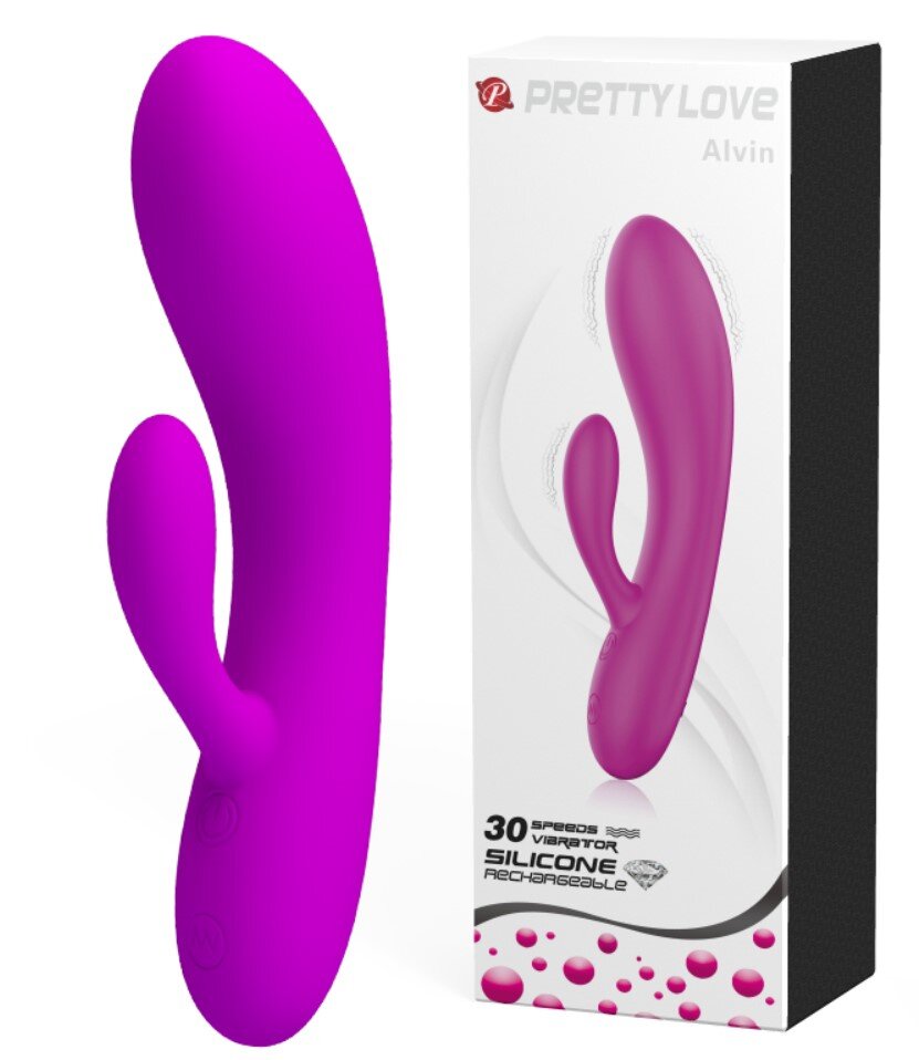 PRETTYLOVE Vibrator Pretty Love Alvin 30 Moduri Vibratii Silicon USB Mov 16.9 cm