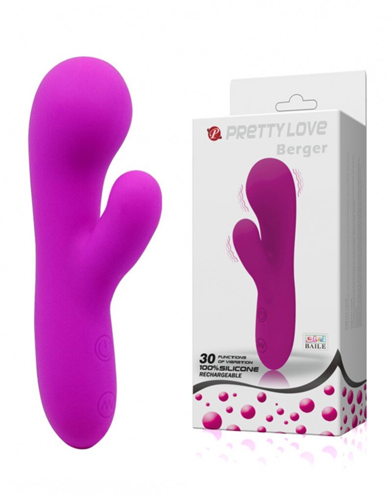 PRETTYLOVE Vibrator Pretty Love Berger 30 Moduri Vibratii Silicon USB Mov 14.5 cm