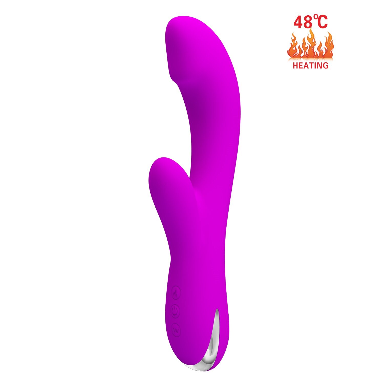 PRETTYLOVE Vibrator Pretty Love Cornelius 12 Moduri Vibratii Functie Incalzire Silicon Mov 21.2 cm