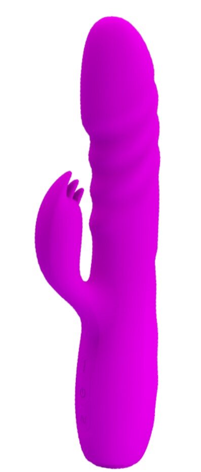 PRETTYLOVE Vibrator Pretty Love Melanie 12 Moduri Vibratii 3 Moduri Thrusting Silicon USB Mov 20.5 cm