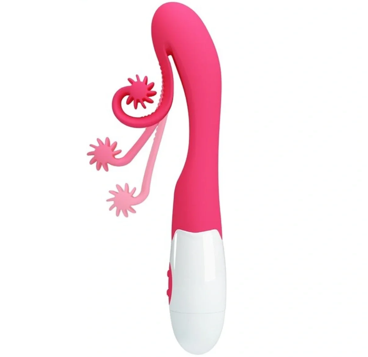 PRETTYLOVE Vibrator Rabbit Snail Tatianna 30 Moduri Vibratii Silicon Roz 20 cm