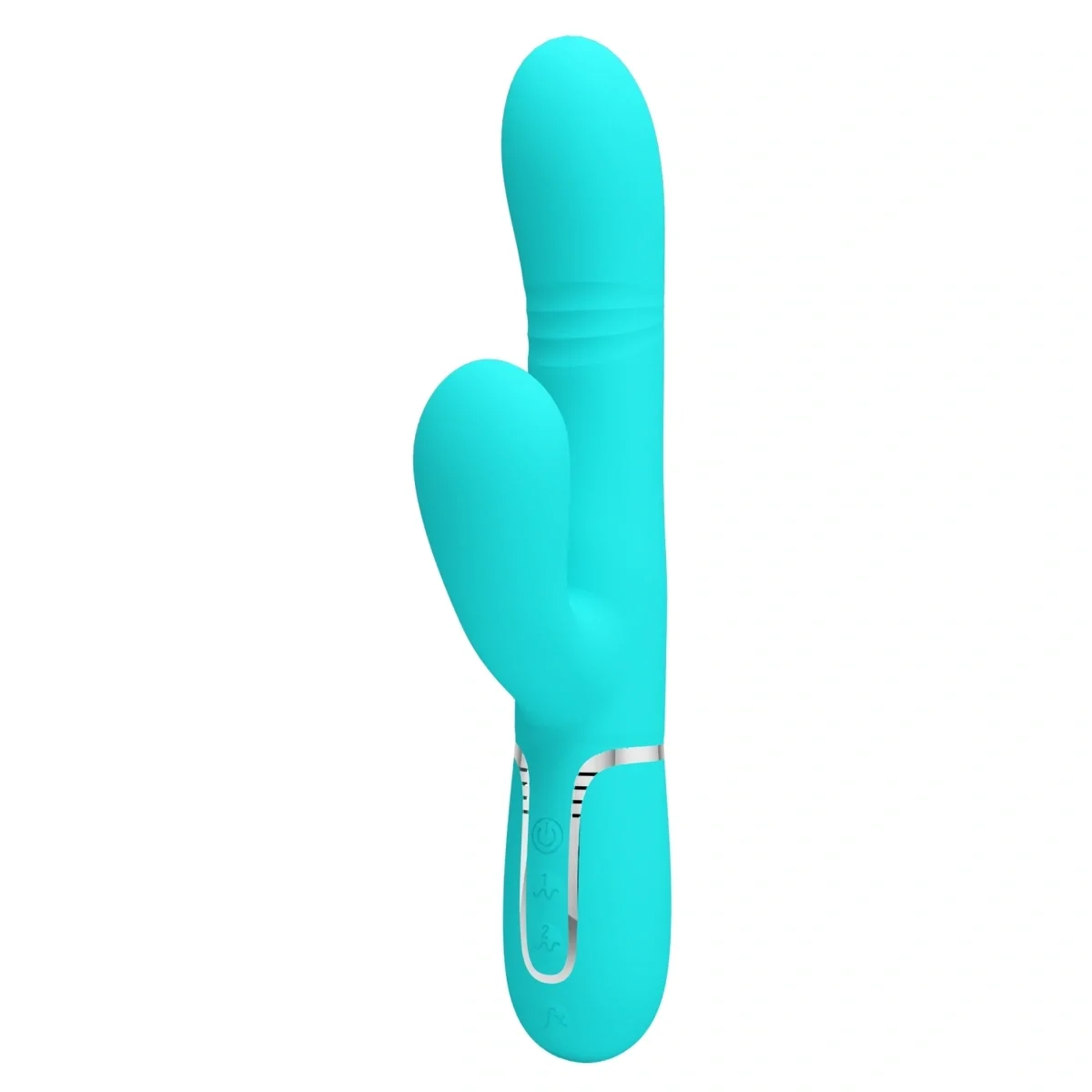 PRETTYLOVE Vibrator Twinkled Tenderness Mariana 4 in 1 Silicon USB Albastru 22.6 cm