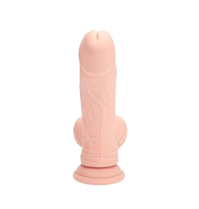RealRock Vibrator Realist 10 Moduri Vibratii Silicon Lichid Dubla Densitate USB Natural 15.2 cm