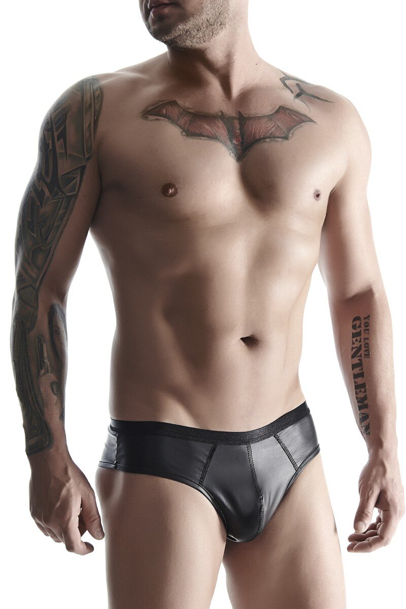REGNES FETISH PLANET Bikini Barbati Stil Brazilian Piele Ecologica Negru M