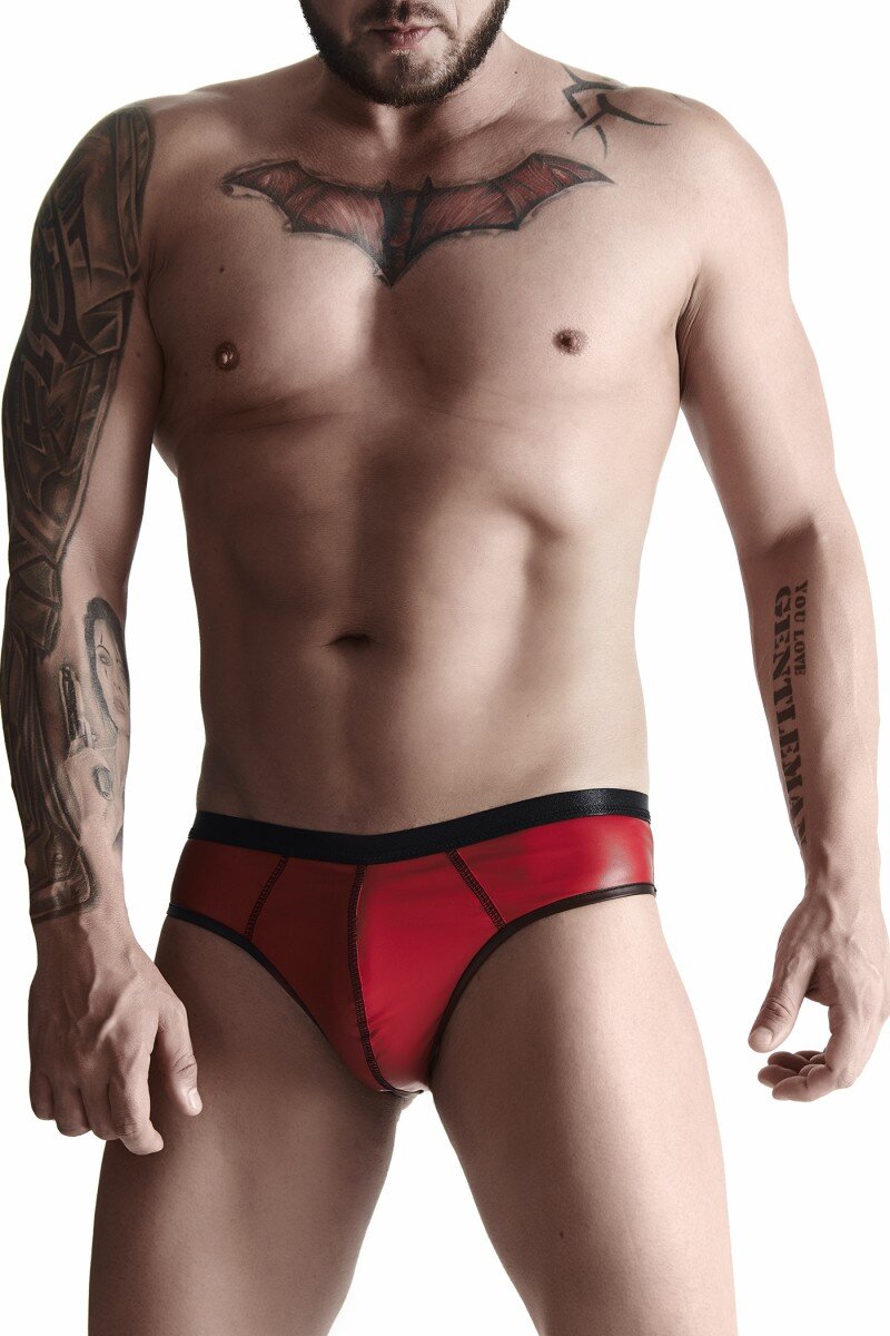 REGNES FETISH PLANET Bikini Barbati Stil Brazilian Piele Ecologica Rosu M