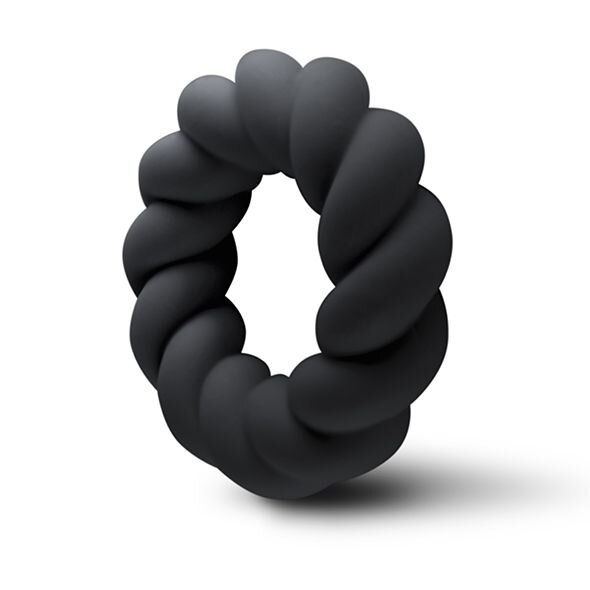 Rocks Off Inel de Penis Twist Silicon Lichid Negru