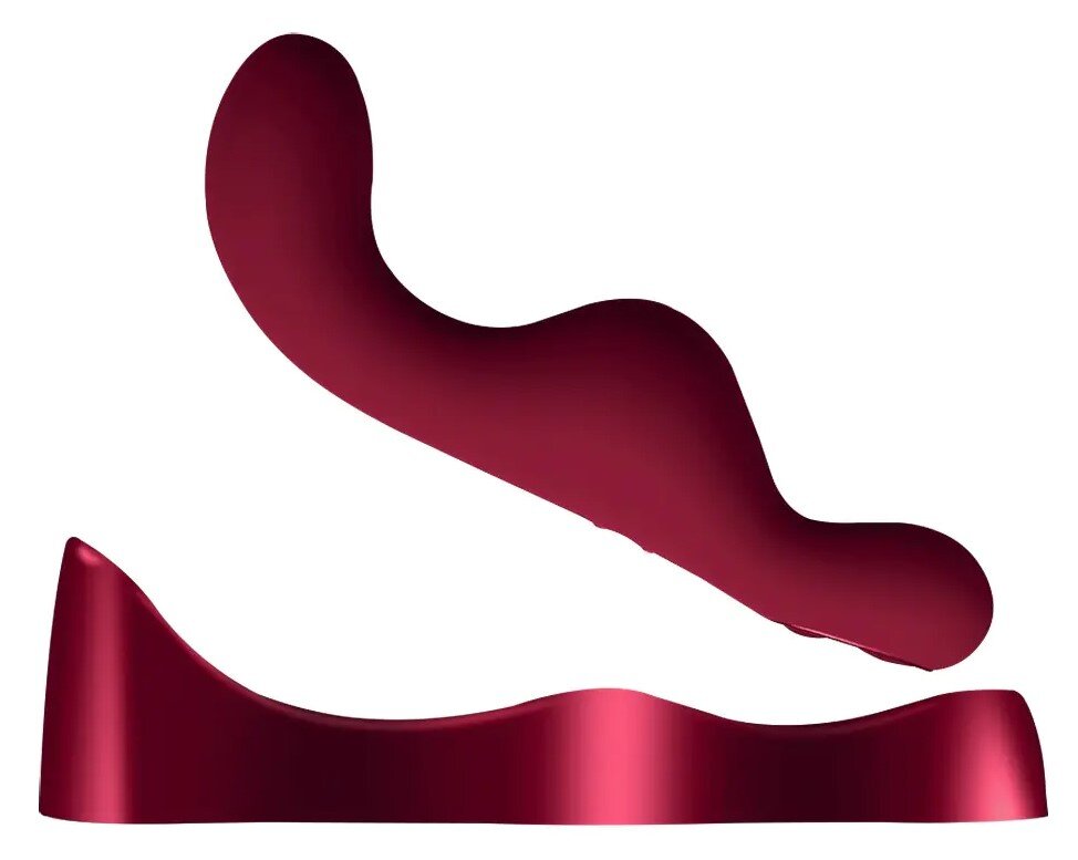 Rocks Off Stimulator Ruby Glow Brush Remote Control 10 Moduri Vibratii Silicon USB Rosu Burgundy