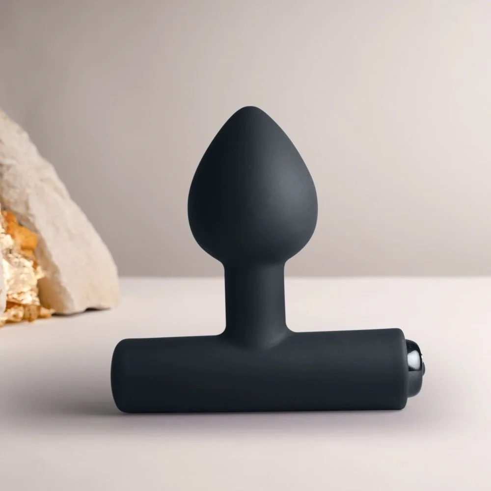 Rocks Off Vibrator Anal NOVA Astryx 16 Moduri Vibratii Silicon USB Magnetic Negru 9.5 cm