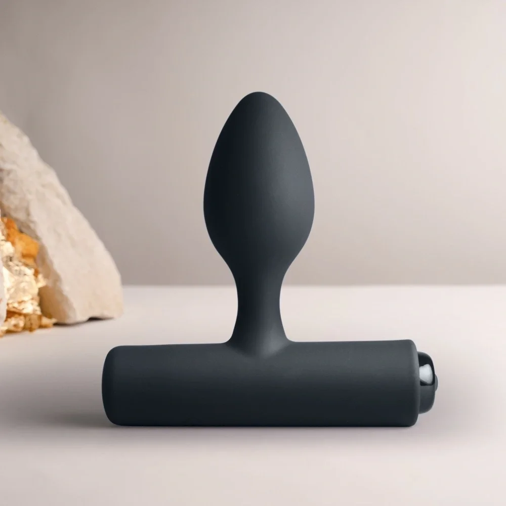 Rocks Off Vibrator Anal NOVA Solaris16 Moduri Vibratii Silicon USB Magnetic Negru 10 cm