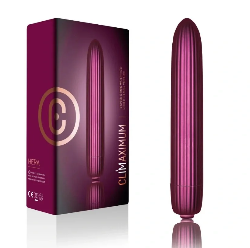 Rocks Off Vibrator Climaximum Hera 10 Moduri Vibratii ABS Burgundy 13.5 cm