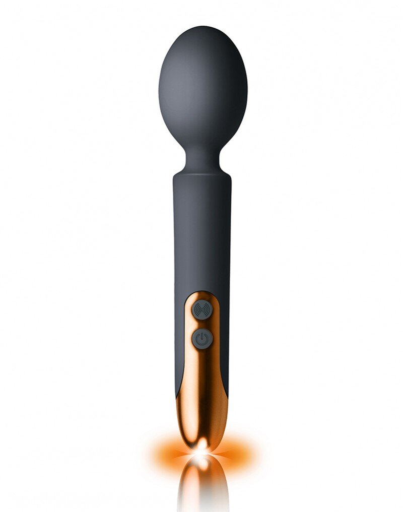 Rocks Off Vibrator Wand Oriel 10 Moduri Vibratii Silicon USB Negru 21.2 cm