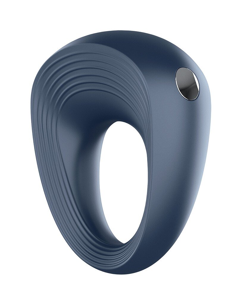 Satisfyer Inel de Penis Power Ring 10 Moduri Vibratii Silicon USB Albastru