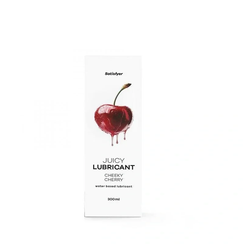 Satisfyer Lubrifiant pe Baza de Apa Juicy Lubricant-Cheeky Cherry Aroma Cirese 300 ml