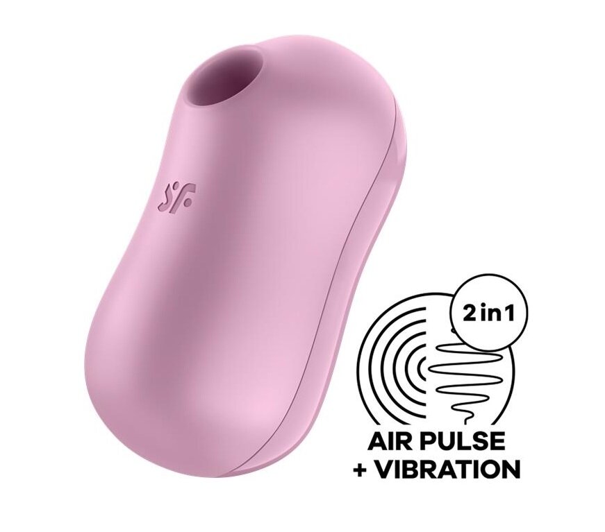 Satisfyer Stimulator Clitoris Cotton Candy Air Pulse+Vibration USb Silicon Lila