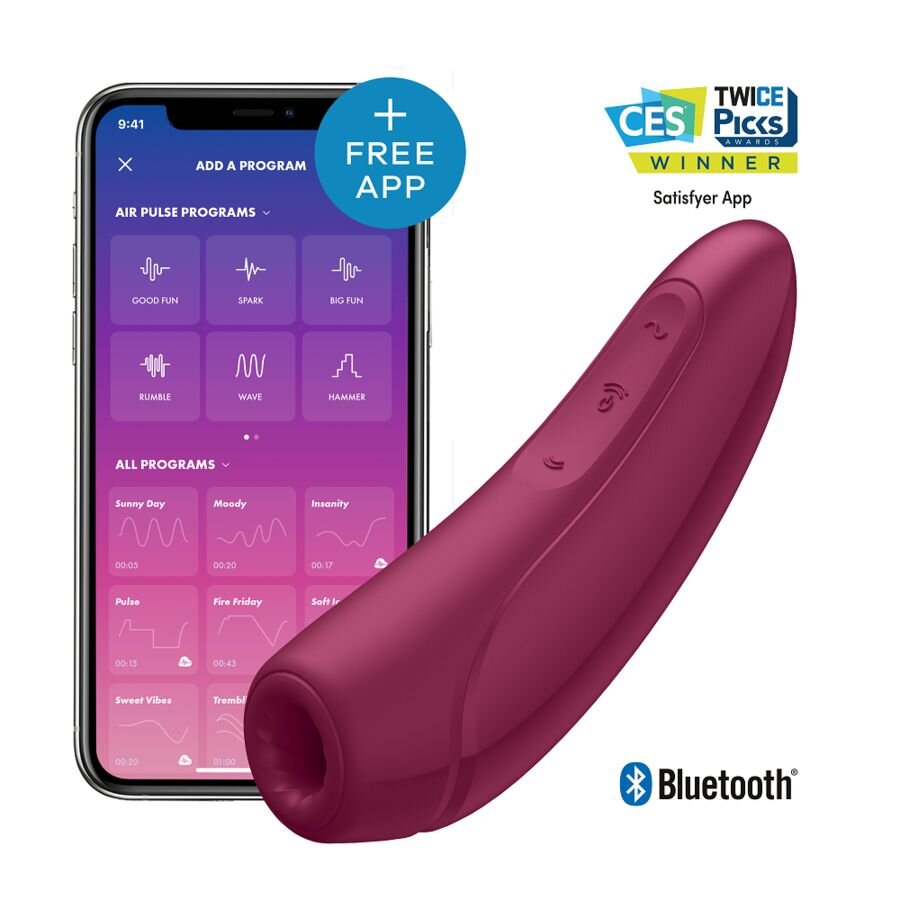 Satisfyer Stimulator Clitoris Curvy 1+ Air Pulse&Vibration