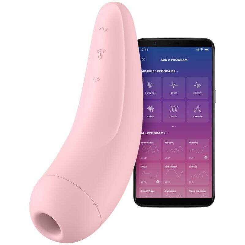 Satisfyer Stimulator Clitoris Curvy 2+ Air Pulse&Vibration Free App