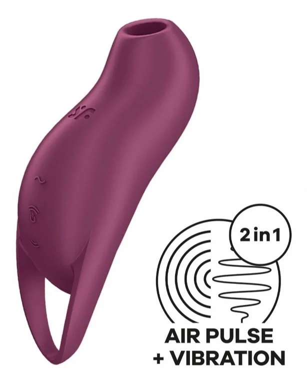 Satisfyer Stimulator Clitoris Pocket Pro 1 Air Pulse&Vibration Silicon IPX7 USB Mov