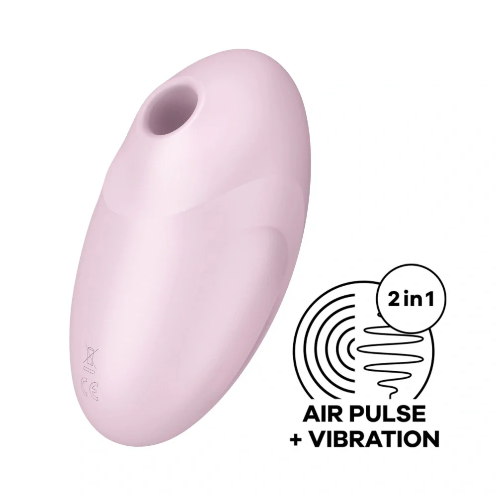 Satisfyer Stimulator Clitoris Vulva Lover 3 Air Pulse+Vibration Silicon USB Roz