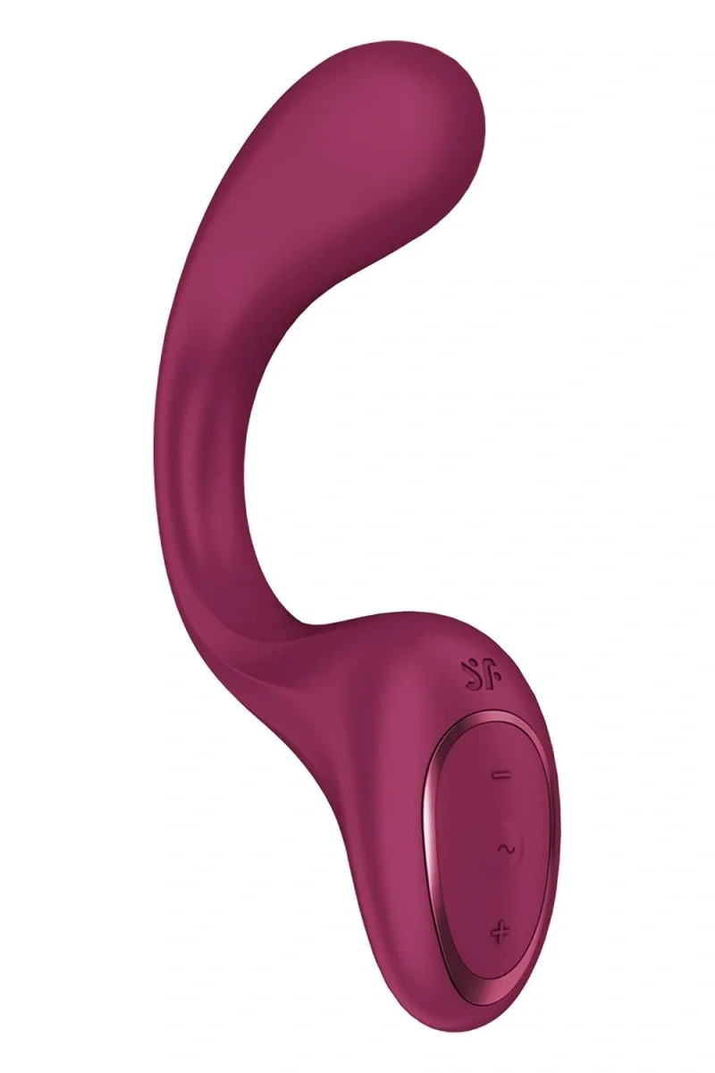 Satisfyer Stimulator Dual G for Goddess 2 60 Programe Vibratii Silicon USB Rosu 25 cm