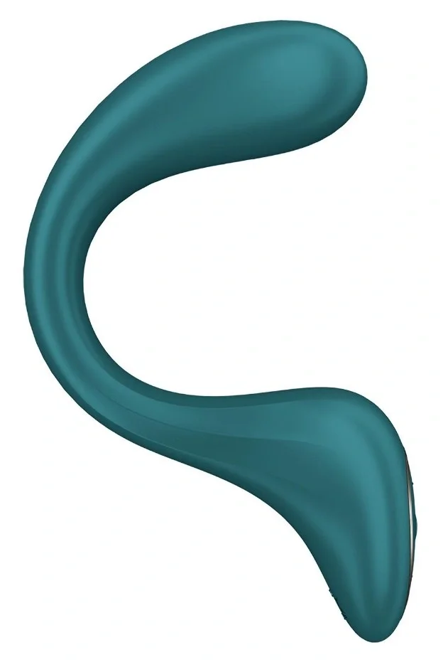 Satisfyer Stimulator Dual G for Goddess 2 60 Programe Vibratii Silicon USB Verde 25 cm
