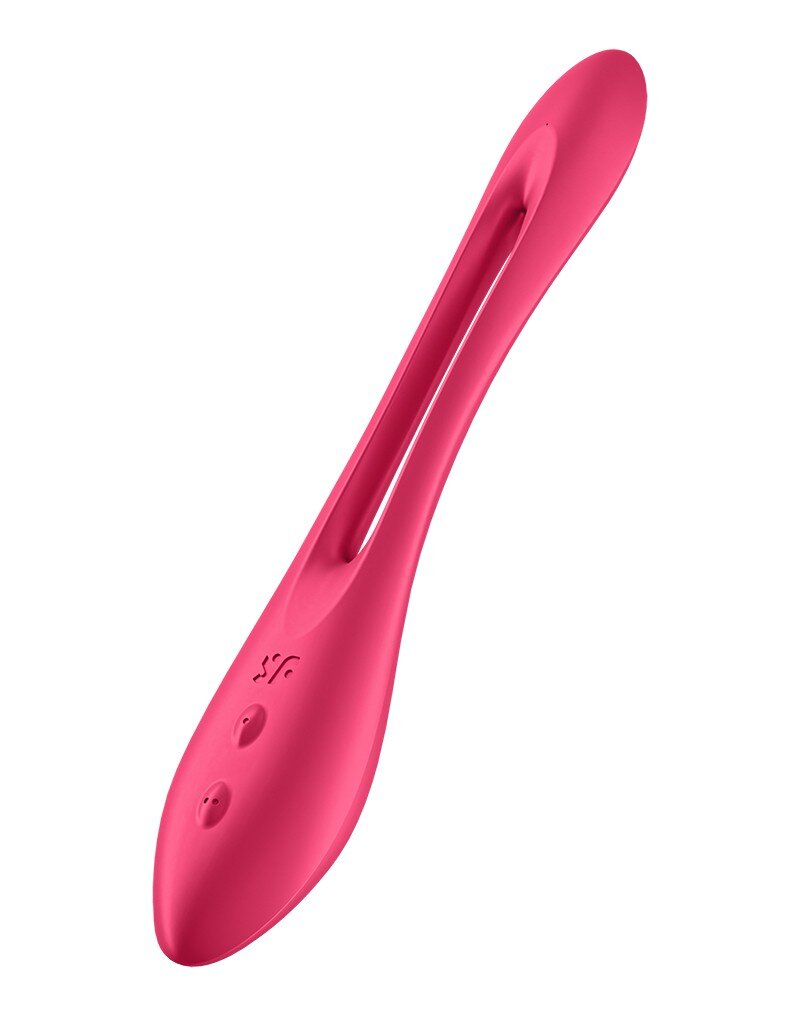 Satisfyer Stimulator Multifunctional Bendable Elastic Joy 10 Moduri Vibratii Silicon USB Rosu 19.9