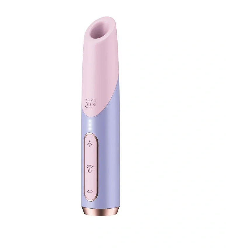 Satisfyer Vibrator Bold Kiss 30 Programe Suctiune USB Roz/Mov 13 cm