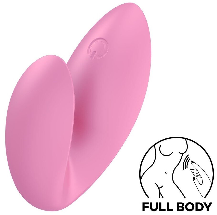 Satisfyer Vibrator Deget Love Riot 12 Moduri Vibratii Silicon USB Roz 6 cm