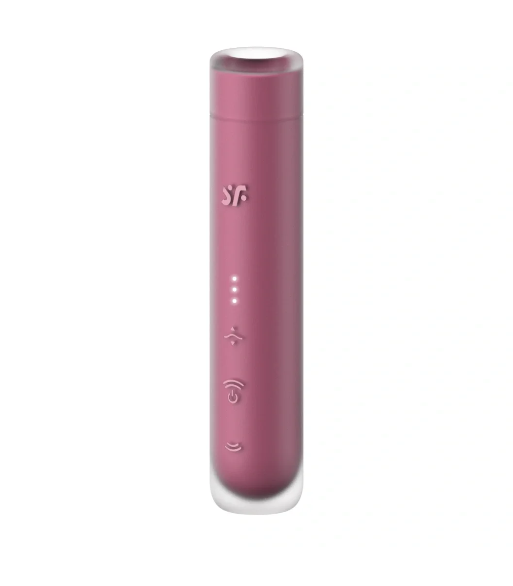 Satisfyer Vibrator First Kiss 30 Programe Suctiune USB Burgundy 14.5 cm