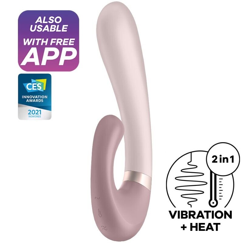 Satisfyer Vibrator Heat Wave Free App Silicon Roz