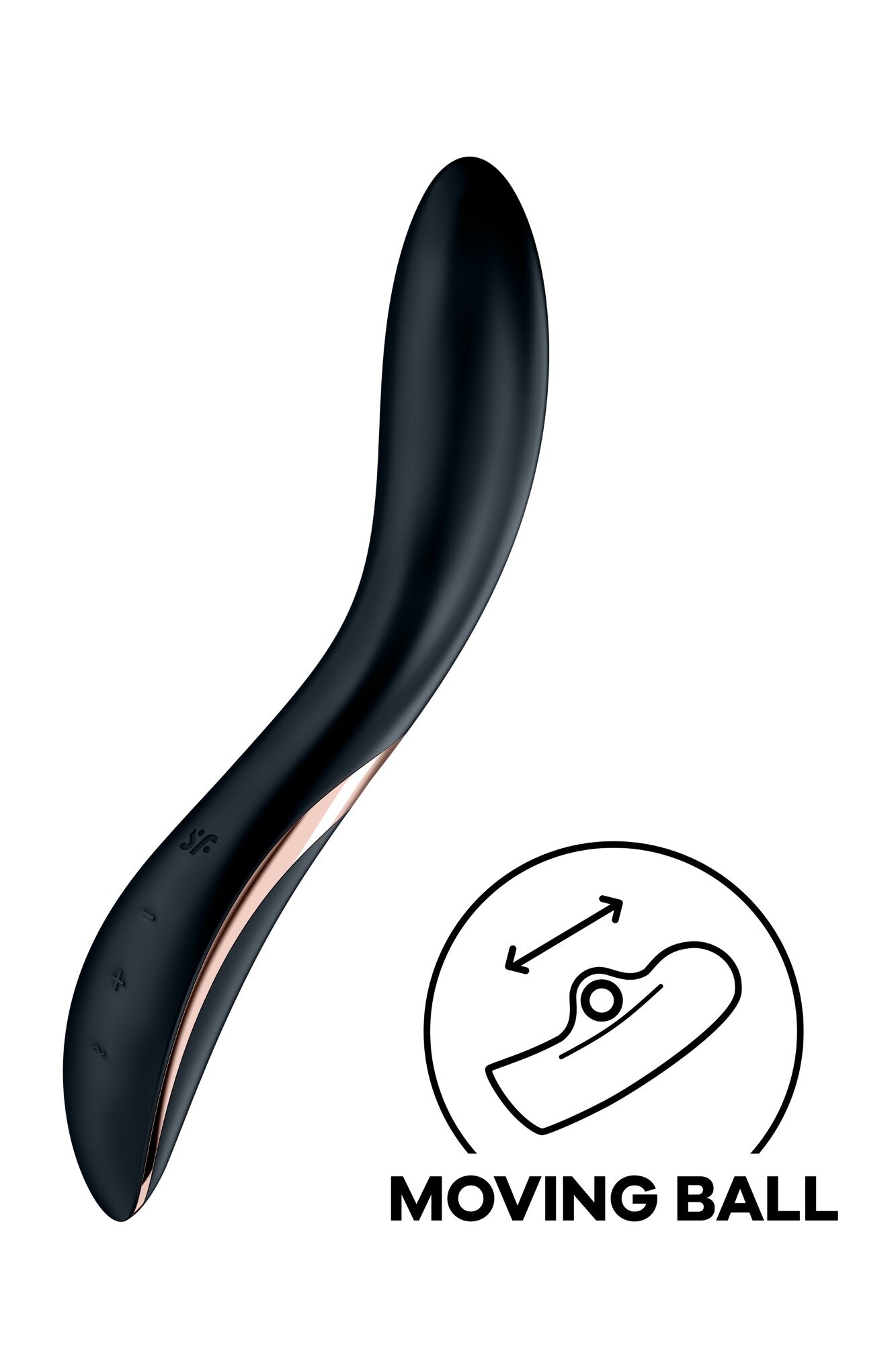 Satisfyer Vibrator Rrrolling Explosion G-Spot Silicon USB Negru 22 cm