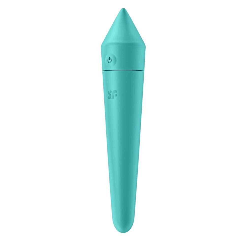Satisfyer Vibrator Ultra Power Bullet 8 Silicon 12 Moduri Vibratii USB Turquoise Free App