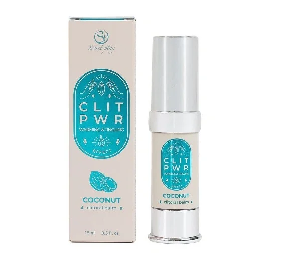 Secret Play Balsam Stimulator pentru Clitoris Clit PWR cu Efect Vibrator si de Incalzire Aroma Cocos 15 ml