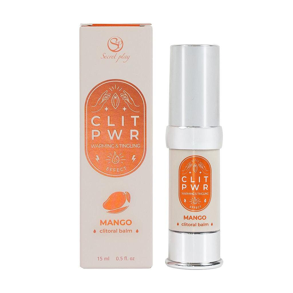 Secret Play Balsam Stimulator pentru Clitoris Clit PWR cu Efect Vibrator si de Incalzire Aroma Mango 15 ml